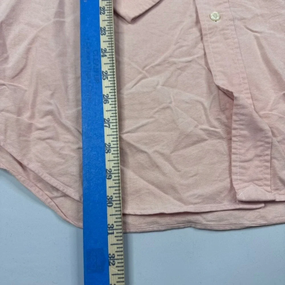 Polo Ralph Lauren Oxford Shirt Mens Large 16.5 Pink Classic Button Down‎ Flesh